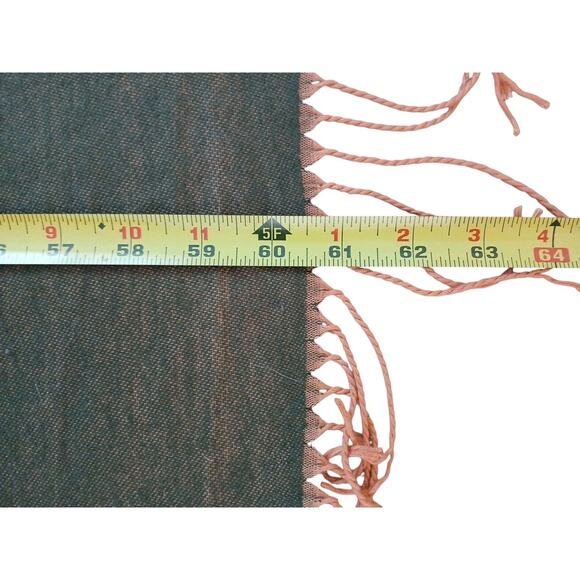 Reversible Aztec Cape Western Southwestern One Size Fits All Khaki Green Soft - Picture 15 of 16